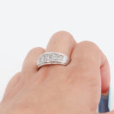 14k White Gold Diamond Wedding Band