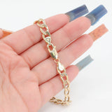 14k Yellow Gold 8” Curb Chain Bracelet