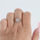 10k Two-Tone Diamond Engagement Ring