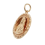 18k Yellow Gold Virgin Mary Pendant