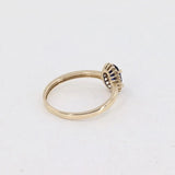 18k Yellow Gold Topaz and Diamond Cocktail Ring