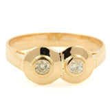 14K Yellow Gold Diamond Earrings, Pendant And Ring Jewelry Set - 0.80CTW