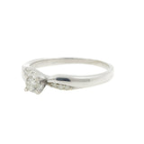 Ladies Estate Platinaire Round Cut Diamond Engagement Ring & Wedding Band Set