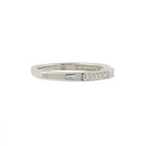Juego de anillos de boda y compromiso con diamantes en oro blanco de 14 quilates