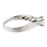 14k White Gold Diamond Solitaire Ring
