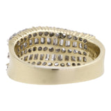 Vintage Estate 14k Gold Multi Tiered Diamond Ring