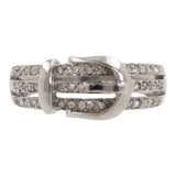 Vintage Estate 14k White Gold Diamond Ring