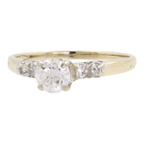 Vintage Estate 14k Gold Diamond Engagement Ring